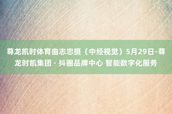 尊龙凯时体育　曲志忠摄　　（中经视觉）5月29日-尊龙时凯集团 · 抖圈品牌中心 智能数字化服务