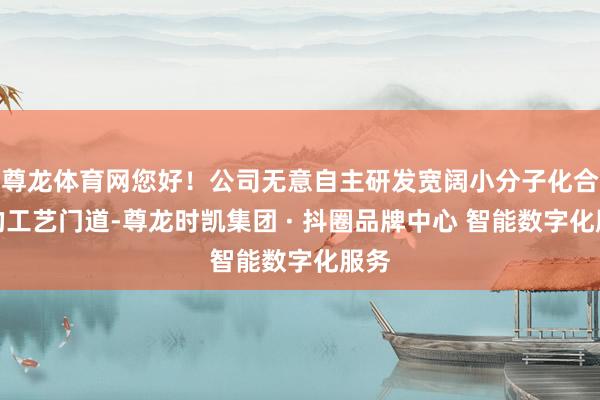 尊龙体育网您好！公司无意自主研发宽阔小分子化合物的工艺门道-尊龙时凯集团 · 抖圈品牌中心 智能数字化服务